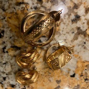 Pierced Earrings Set of 3